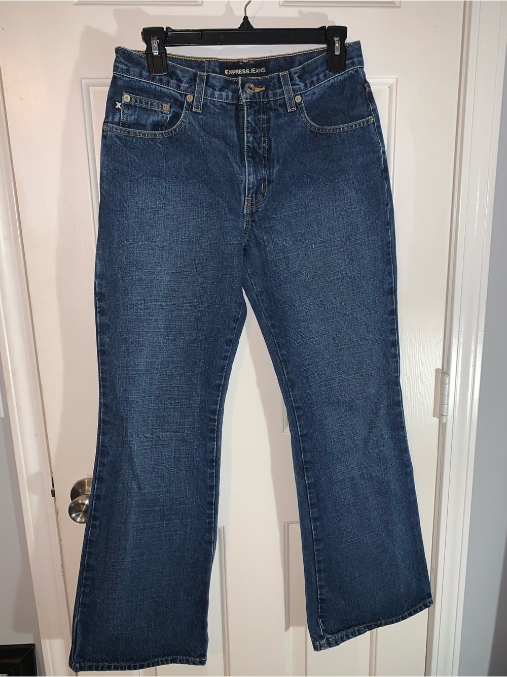 Express Women’s Dark Blue Flare Jeans